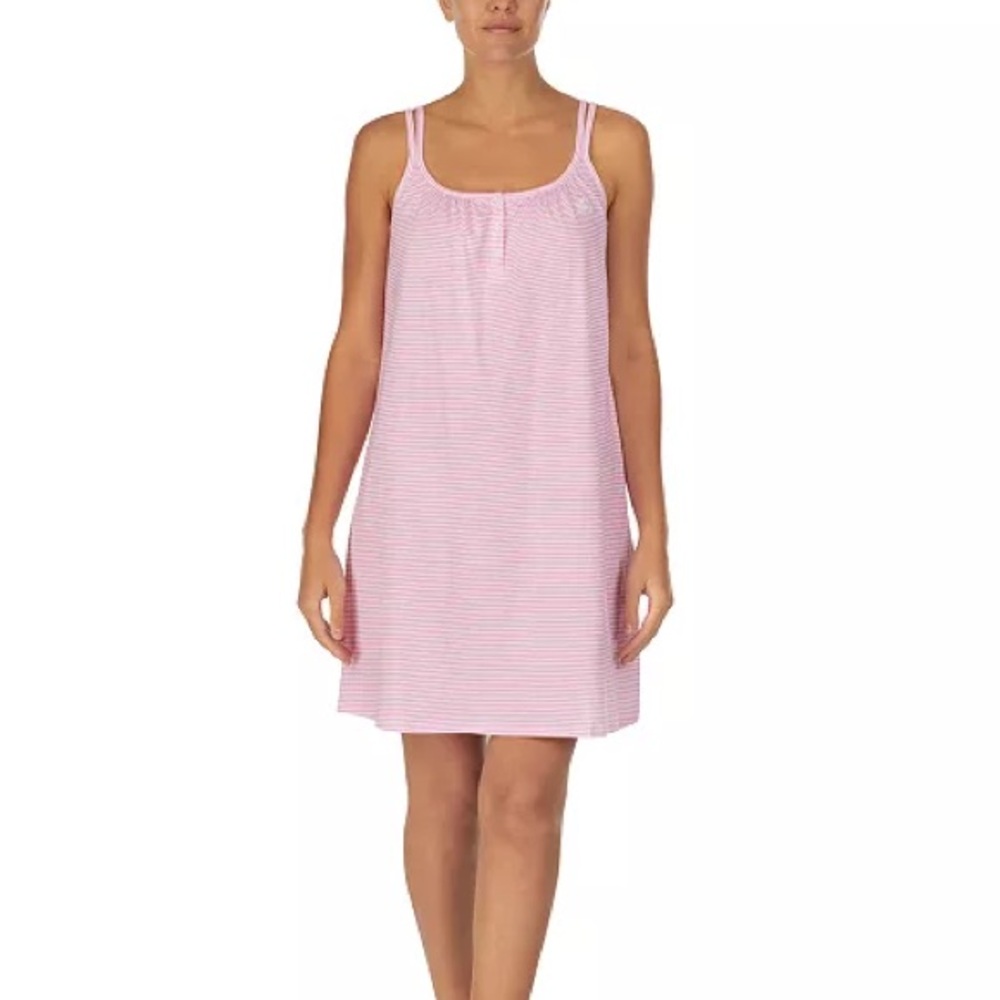 Ralph Lauren pink striped nightgown